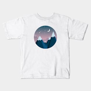 Mountains at Dusk Kids T-Shirt